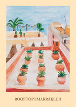 Indlæs billede til gallerivisning Rooftop i Marrakech - Laura Tams B. Plakater 
